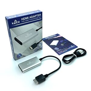 Kaico PS1 HDMI / PS2 AV Cable for All Sony Playstation & PS2 Models - Built in Switch to Swap Between RGB or Component - PS1 & PS2 to HDMI Converter Allows Any PS to Connect to Any HD TV - by Kaico