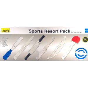 Logic 3 Logic3 Wii Sports Resort Pack - cajas de video juegos y accesorios (Blanco) White