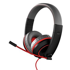 Gioteck XH100 S - Cascos Gaming, Cable Audio Jack 3,5 mm, Control de Sonido, Driver 40 mm, Cascos con Microfono para PS4, Xbox One, Nintendo Switch y PC (Rojo y Negro)