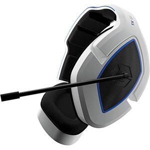 Gioteck TX50 - Cascos Gaming, Cable Audio Jack 3,5 mm, Control de Sonido, Driver 50 mm, Cascos con Microfono para PS5, Xbox Series X S, Nintendo Switch y PC, Blanco y Negro (PS4)