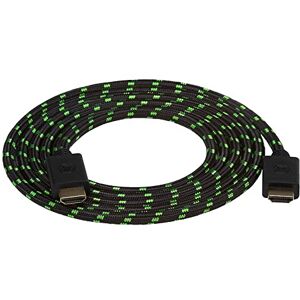 Snakebyte HDMI Cable 4K/3D/1080P 2M - Black/Green (Xbox One/PS4/PS3/Nintendo Wii U) [Importación Inglesa]