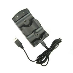 OSTENT 2 in 1 Charger Dock Station Compatible for Sony PS3 Wireless Bluetooth & PS Move Controller