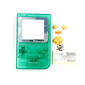 Sunvalley Carcasa Shell Case Luminous Green Reemplazo, para For Nintendo Game Boy Gameboy Pocket GBP Consola, Luces nocturnas + Portector de pantalla / Botones / Tornillos / Pegatina