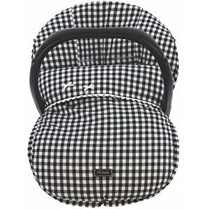 Funda + Saco Universal para Silla de coche GRUPO 0 Rosy Fuentes - Saco para Silla de Bebé Grupo 0 - Equipado para ser Ajustado perfectamente 0-negro