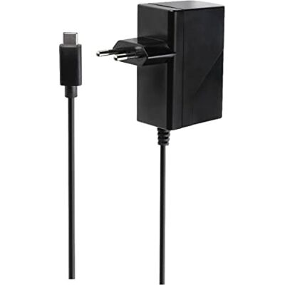 Konix Mythics Cargador de Red de 5 V con Cable de Tipo C para Las Consolas Nintendo Switch, Switch Lite y Switch OLED Cable de 1,5 m Negro Konix Mythics Cargador de Red de 5 V con Cable de Tipo C para Las Consolas Nintendo Switch, Switch Lite y Switch OLED Cable de 1,5 m Negro