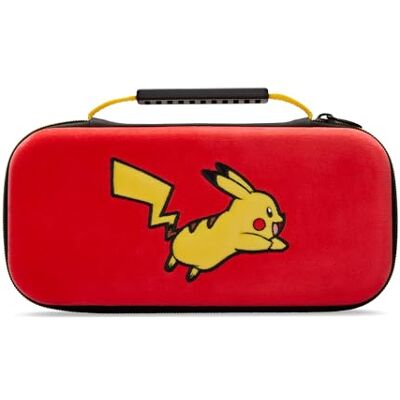 Power A Funda protectora PowerA para Nintendo Switch, Switch Lite y modelo OLED, funda protectora rígida con asa de transporte y almacenamiento para 9 tarjetas de juego, oficial: Pokemon; Pikachu Jump Power A Funda protectora PowerA para Nintendo Switch, Switch Lite y modelo OLED, funda protectora rígida con asa de transporte y almacenamiento para 9 tarjetas de juego, oficial: Pokemon; Pikachu Jump