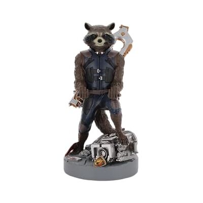 Cableguys Guardians of The Galaxy Rocket Soporte Mando y Movil Figuras Soporte para movil y Mando, Compatible con Xbox, PlayStation y la mayoría de mandos estándar, Accesorios Escritorio Gaming Cableguys Guardians of The Galaxy Rocket Soporte Mando y Movil Figuras Soporte para movil y Mando, Compatible con Xbox, PlayStation y la mayoría de mandos estándar, Accesorios Escritorio Gaming