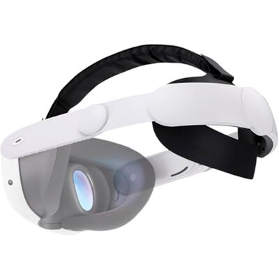 NK Correa para Gafas de Realidad Virtual, Compatible con Meta Quest 3S y Quest 3, Longitud Ajustable y Recubrimiento Acolchado Color Blanco NK Correa para Gafas de Realidad Virtual, Compatible con Meta Quest 3S y Quest 3, Longitud Ajustable y Recubrimiento Acolchado Color Blanco