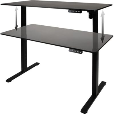 Konix Mesa Gaming Elevate Ajustable en Altura 120 x 60 cm – Estructura metálica en Forma de T – 3 Niveles de Altura – Color Negro Konix Mesa Gaming Elevate Ajustable en Altura 120 x 60 cm – Estructura metálica en Forma de T – 3 Niveles de Altura – Color Negro