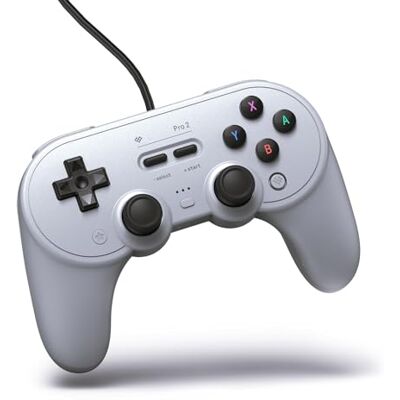 8Bitdo Pro 2 Wired USB Controller for Switch, PC, Android, Steam & Raspberry Pi (Grey Edition) (Nintendo Switch) 8Bitdo Pro 2 Wired USB Controller for Switch, PC, Android, Steam & Raspberry Pi (Grey Edition) (Nintendo Switch)