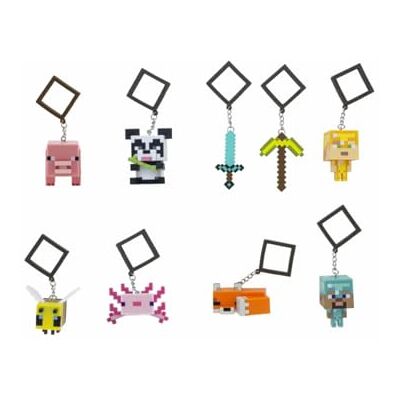 Paladone MINECRAFT PORTE CLES MYSTERE PRESENTOIR DE 24PCS Paladone MINECRAFT PORTE CLES MYSTERE PRESENTOIR DE 24PCS