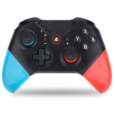 NK Mando PRO Switch Inalámbrico- Wireless Pro Switch Controller con Función Macro/Wake/Turbo/Gyro Axis/Doble Vibración/RGB Light Color Negro/Rojo/Azul NK Mando PRO Switch Inalámbrico- Wireless Pro Switch Controller con Función Macro/Wake/Turbo/Gyro Axis/Doble Vibración/RGB Light Color Negro/Rojo/Azul