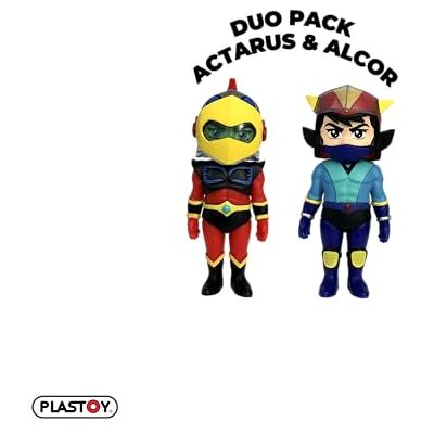 Plastoy Goldorak Dúo de figuras Alcor y Actarus Plástico 7 cm Plastoy Goldorak Dúo de figuras Alcor y Actarus Plástico 7 cm