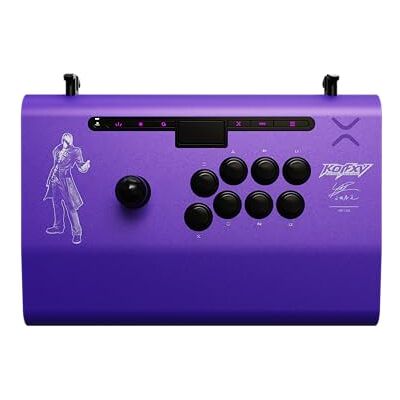 PDP Victrix Pro FS Playstation Fight Stick for PS4, PS5, PC, Durable Aluminum, Sanwa Denshi Buttons, Ergonomic Wrist Slope, Detachable Joystick, Tournament Grade for Fighting Games KOF Iori PDP Victrix Pro FS Playstation Fight Stick for PS4, PS5, PC, Durable Aluminum, Sanwa Denshi Buttons, Ergonomic Wrist Slope, Detachable Joystick, Tournament Grade for Fighting Games KOF Iori