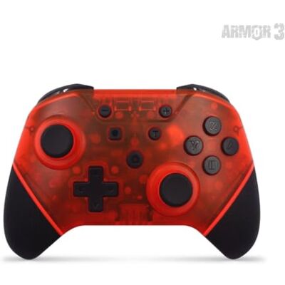 Hyperkin NuChamp Controlador inalámbrico con interruptor LED, color rojo Hyperkin NuChamp Controlador inalámbrico con interruptor LED, color rojo
