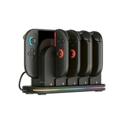 Nacon Station multicharge RVB pour 4 Joy stick Switch ou Switch 2 Nacon Station multicharge RVB pour 4 Joy stick Switch ou Switch 2