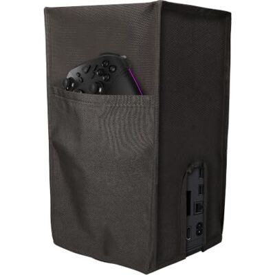 kwmobile Funda para consola gaming para Microsoft Xbox Series X Cubierta – funda antipolvo para consola de poliéster – gris oscuro kwmobile Funda para consola gaming para Microsoft Xbox Series X Cubierta – funda antipolvo para consola de poliéster – gris oscuro