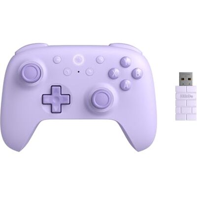 8Bitdo Ultimate 2C Wireless Controller for Windows PC and Android, with 1000Hz Polling Rate, Hall Effect Joysticks and Hall Triggers, and Remappable L4/R4 Bumpers (Purple) 8Bitdo Ultimate 2C Wireless Controller for Windows PC and Android, with 1000Hz Polling Rate, Hall Effect Joysticks and Hall Triggers, and Remappable L4/R4 Bumpers (Purple)