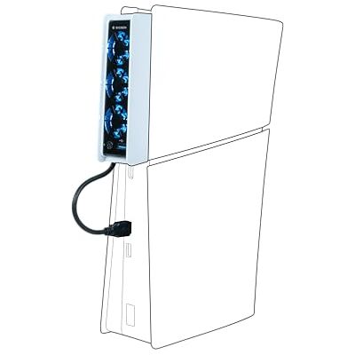 Nacon Kit de Ventilación para PlayStation 5 Slim, Compatible con Consolas Digitales y de Disco Nacon Kit de Ventilación para PlayStation 5 Slim, Compatible con Consolas Digitales y de Disco