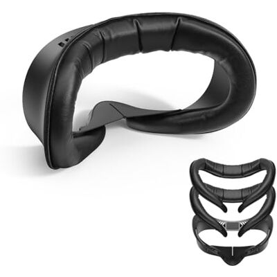 KIWI design V4 Interface Facial de Espuma Viscoelástica para Meta Quest 3S Solo para Quest 3S, alivia presión facial, antivaho, ventilación fresca, bloquea luz, PU suave, para gafas, fácil limpieza KIWI design V4 Interface Facial de Espuma Viscoelástica para Meta Quest 3S Solo para Quest 3S, alivia presión facial, antivaho, ventilación fresca, bloquea luz, PU suave, para gafas, fácil limpieza