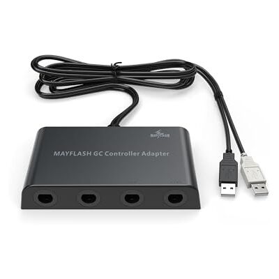 MAYFLASH Adaptador de Mando de Gamecube para Wii U, PC Windows y Switch/Switch 2, 4 Puertos MAYFLASH Adaptador de Mando de Gamecube para Wii U, PC Windows y Switch/Switch 2, 4 Puertos