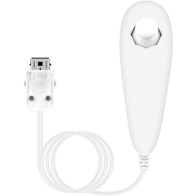 OSTENT Mando Nunchuck con Cable Basado en el Movimiento para Nintendo Wii Console Videojuegos Color Blanco OSTENT Mando Nunchuck con Cable Basado en el Movimiento para Nintendo Wii Console Videojuegos Color Blanco