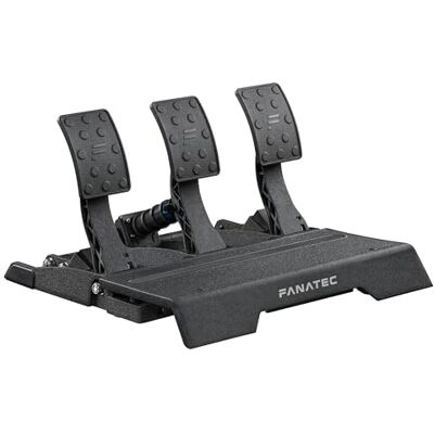 Fanatec Sim Racing CSL Elite Pedals V2 – Juego de 3 Pedales Sim Racing (Embrague, Freno, Acelerador), Sistema de Freno con Célula de Carga de Doble Etapa, Sensores de Efecto Hall – PC, PS5, PS4 Fanatec Sim Racing CSL Elite Pedals V2 – Juego de 3 Pedales Sim Racing (Embrague, Freno, Acelerador), Sistema de Freno con Célula de Carga de Doble Etapa, Sensores de Efecto Hall – PC, PS5, PS4