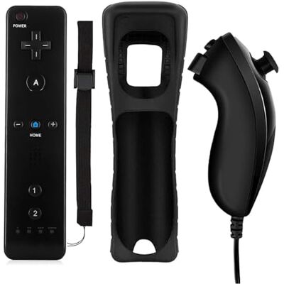 QUMOX Mando a Distancia Mando a Distancia + Nunchuk para Wii QUMOX Mando a Distancia Mando a Distancia + Nunchuk para Wii