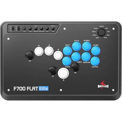 MAYFLASH F700 FLAT Elite Wireless Arcade Stick Mando multitáctil sin palanca con botones Sanwa Compatible con PS5, PS4, PC, Xbox Series S/X, Switch/Switch 2 y más Soporta Bluetooth, 2.4G y con cable MAYFLASH F700 FLAT Elite Wireless Arcade Stick Mando multitáctil sin palanca con botones Sanwa Compatible con PS5, PS4, PC, Xbox Series S/X, Switch/Switch 2 y más Soporta Bluetooth, 2.4G y con cable