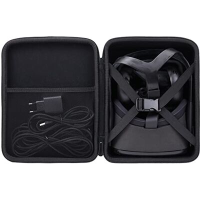 Aenllosi Estuche Rígido para Gafas VR Oculus Quest 2/Pico 4,Negro Estructura de EVA Protectora, Interior Suave Protector, Cierre con Cremallera, Almacenamiento Organizado de Accesorios Aenllosi Estuche Rígido para Gafas VR Oculus Quest 2/Pico 4,Negro Estructura de EVA Protectora, Interior Suave Protector, Cierre con Cremallera, Almacenamiento Organizado de Accesorios