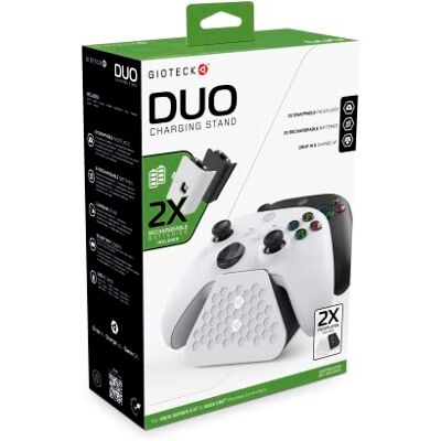 Gioteck Duo Base de Carga para Xbox Series X S & Xbox One Wireless Controllers Gioteck Duo Base de Carga para Xbox Series X S & Xbox One Wireless Controllers