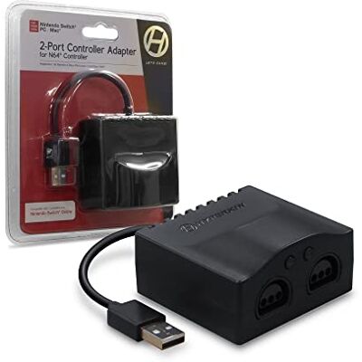 Hyperkin Adaptador de controlador de 2 puertos para N64® / Nintendo Switch® / PC Hyperkin Adaptador de controlador de 2 puertos para N64® / Nintendo Switch® / PC