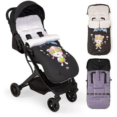 Interbaby Saco Silla Paseo Universal Saco Bebe Invierno Suave, Cálido, Afelpado Saco Carro Bebe Invierno Desmontable, Doble Apertura, Lavado Fácil, Materiales Antialérgicos Interbaby Saco Silla Paseo Universal Saco Bebe Invierno Suave, Cálido, Afelpado Saco Carro Bebe Invierno Desmontable, Doble Apertura, Lavado Fácil, Materiales Antialérgicos