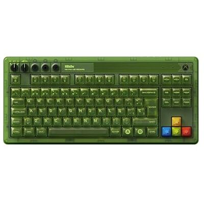8Bitdo Retro 87 Mechanical Keyboard with RGB Backlight, Bluetooth/2.4G/USB-C Hot Swappable Wireless Gaming Keyboard for Windows and Android Xbox Edition Spanish ISO Layout 8Bitdo Retro 87 Mechanical Keyboard with RGB Backlight, Bluetooth/2.4G/USB-C Hot Swappable Wireless Gaming Keyboard for Windows and Android Xbox Edition Spanish ISO Layout