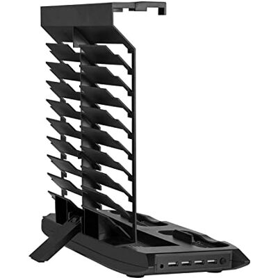 OSTENT Cargador USB Base de carga Estación de alimentación Enfriador del ventilador Enfriador Soporte vertical Almacenamiento en disco para consola Xbox One X OSTENT Cargador USB Base de carga Estación de alimentación Enfriador del ventilador Enfriador Soporte vertical Almacenamiento en disco para consola Xbox One X