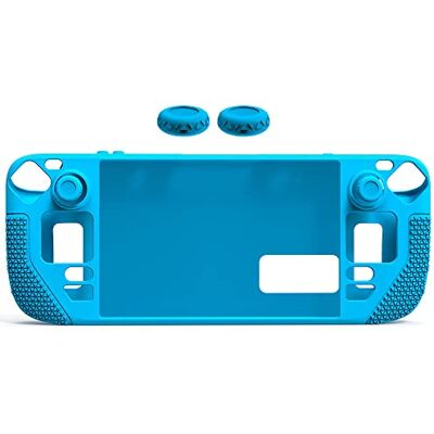 Desconocido Funda Protectora para Steam Deck, Funda Protectora de Silicona para máquina de Juegos con 2 Tapas de Joystick, antiarañazos, Antideslizante, protección Completa, Funda de Transporte (Azul) Desconocido Funda Protectora para Steam Deck, Funda Protectora de Silicona para máquina de Juegos con 2 Tapas de Joystick, antiarañazos, Antideslizante, protección Completa, Funda de Transporte (Azul)