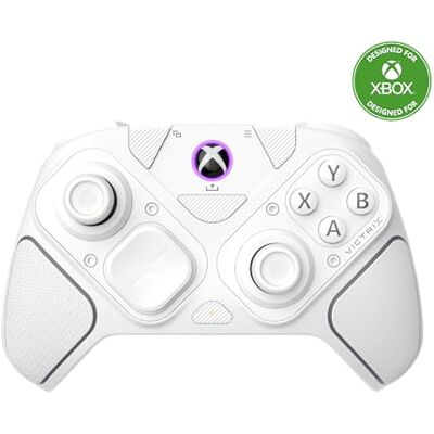 Turtle Beach Victrix Pro BFG Reloaded Blanco Mando modular inalámbrico para Xbox Serie X S y Xbox One. Con licencia oficial de Xbox para jugadores competitivos y de esports Turtle Beach Victrix Pro BFG Reloaded Blanco Mando modular inalámbrico para Xbox Serie X S y Xbox One. Con licencia oficial de Xbox para jugadores competitivos y de esports