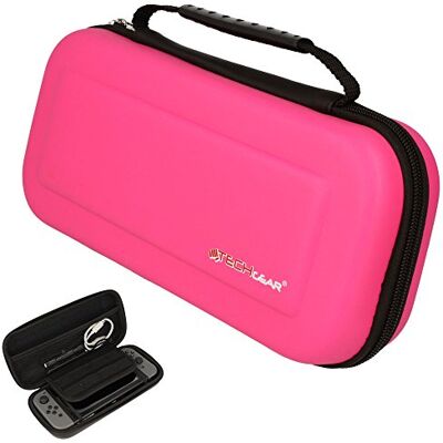 TECHGEAR Carcasa rígida para Nintendo Switch (Incluye Controladores, Tarjetas de Juego y Accesorios) TECHGEAR Carcasa rígida para Nintendo Switch (Incluye Controladores, Tarjetas de Juego y Accesorios)
