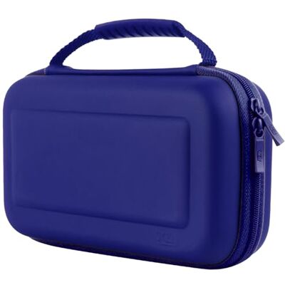 Orzly Estuche de Transporte Compatible con Switch y New Switch OLED Console Azul Estuche Protector Duro portátil de Viaje Estuche con Bols Orzly Estuche de Transporte Compatible con Switch y New Switch OLED Console Azul Estuche Protector Duro portátil de Viaje Estuche con Bols