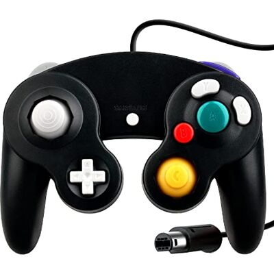 OSTENT Wired Shock Clásico Controlador Gamepad Joystick Joypad Compatible para Nintendo GameCube NGC Consola Wii Videojuegos Color Negro OSTENT Wired Shock Clásico Controlador Gamepad Joystick Joypad Compatible para Nintendo GameCube NGC Consola Wii Videojuegos Color Negro
