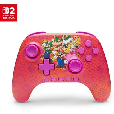 Power A Mando inalámbrico Advantage para Nintendo Switch 2 Mario y sus amigosCon licencia oficial, efecto Hall, botones asignables, mando pro, Botón C, controles de movimiento Power A Mando inalámbrico Advantage para Nintendo Switch 2 Mario y sus amigosCon licencia oficial, efecto Hall, botones asignables, mando pro, Botón C, controles de movimiento