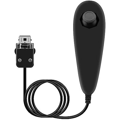 OSTENT Mando Nunchuck con Cable Basado en el Movimiento para Nintendo Wii Console Videojuegos Color Negro OSTENT Mando Nunchuck con Cable Basado en el Movimiento para Nintendo Wii Console Videojuegos Color Negro