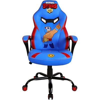 Subsonic Silla Gaming Brawl Stars para Niños y Adolescentes Silla de Oficina Ergonómica con Espuma de Alta Densidad, Mecanismo Basculante y Cómodos Reposabrazos Altura Ajustable Azul Subsonic Silla Gaming Brawl Stars para Niños y Adolescentes Silla de Oficina Ergonómica con Espuma de Alta Densidad, Mecanismo Basculante y Cómodos Reposabrazos Altura Ajustable Azul