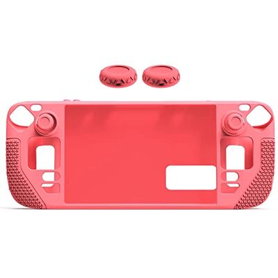 Desconocido Funda Protectora para Steam Deck, Funda Protectora de Silicona para máquina de Juegos con 2 Tapas de Joystick, antiarañazos, Antideslizante, protección Completa, Funda de Transporte (Rosa) Desconocido Funda Protectora para Steam Deck, Funda Protectora de Silicona para máquina de Juegos con 2 Tapas de Joystick, antiarañazos, Antideslizante, protección Completa, Funda de Transporte (Rosa)