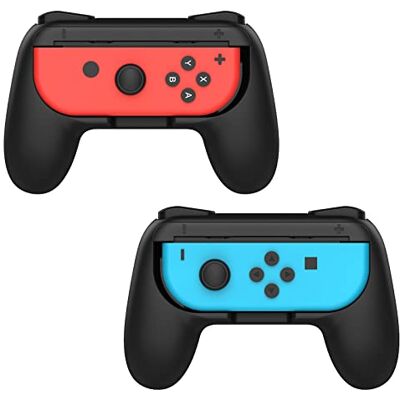 MoKo Grips Compatible con Switch Joy-con Controller ABS, Diseño Ergonómico, Estabilidad Térmica, Kit de Manija Compatible con Switch Controlador Mando Joy-con, 2PZS MoKo Grips Compatible con Switch Joy-con Controller ABS, Diseño Ergonómico, Estabilidad Térmica, Kit de Manija Compatible con Switch Controlador Mando Joy-con, 2PZS