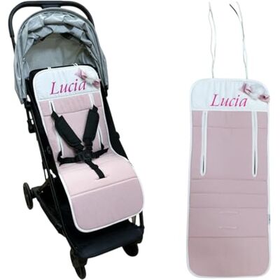 various BABY STAR Colchoneta transpirable para silla de paseo, Personalizado con nombre de su bebé bordado (C14RP) various BABY STAR Colchoneta transpirable para silla de paseo, Personalizado con nombre de su bebé bordado (C14RP)