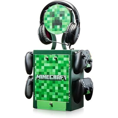 Numskull Taquilla y Soporte de Almacenamiento Oficial de Minecraft – Capacidad para 10 Juegos/DVDs, 4 Mandos, Auriculares y Accesorios – Organizador Resistente – Merchandising Oficial de Minecraft Numskull Taquilla y Soporte de Almacenamiento Oficial de Minecraft – Capacidad para 10 Juegos/DVDs, 4 Mandos, Auriculares y Accesorios – Organizador Resistente – Merchandising Oficial de Minecraft