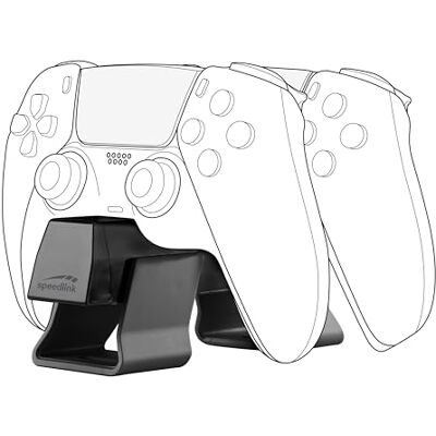 Speedlink Cargador USB TWINDOCK Estación de Carga PS5 para mandos, hasta Dos mandos Originales PS5 simultáneamente, función de Carga rápida, Compatible con DualSense y DualSense Edge, Negro Speedlink Cargador USB TWINDOCK Estación de Carga PS5 para mandos, hasta Dos mandos Originales PS5 simultáneamente, función de Carga rápida, Compatible con DualSense y DualSense Edge, Negro