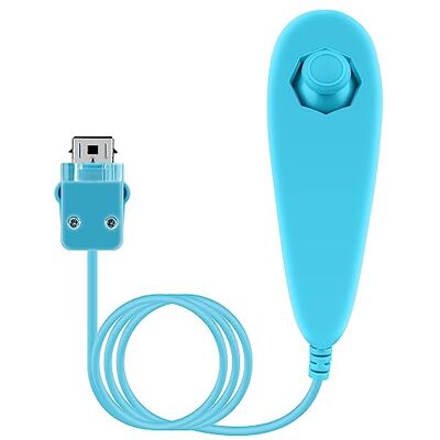 OSTENT Mando Nunchuck con Cable Basado en el Movimiento para Nintendo Wii Console Videojuegos Color Azul OSTENT Mando Nunchuck con Cable Basado en el Movimiento para Nintendo Wii Console Videojuegos Color Azul