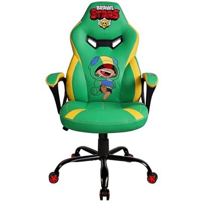 Subsonic Silla Gaming Brawl Stars para Niños y Adolescentes Silla de Oficina Ergonómica con Espuma de Alta Densidad, Mecanismo Basculante y Cómodos Reposabrazos Altura Ajustable Verde Subsonic Silla Gaming Brawl Stars para Niños y Adolescentes Silla de Oficina Ergonómica con Espuma de Alta Densidad, Mecanismo Basculante y Cómodos Reposabrazos Altura Ajustable Verde